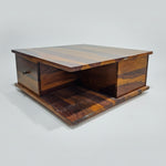 Handcrafted Sheesham Wood Coffee Table with Storage