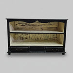 Lucky Furniture Industrial Black Distressed Wooden TV Media Unit