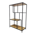 Modern Industrial Geometric Open Display Shelf