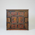 Antique Hand-Carved Oriental Cabinet with Phoenix Detailing