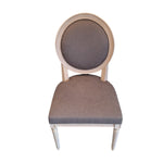 Round-backed Upholstered Dining Chairs