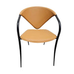 The Sculptural Italian Leather Dining Chair