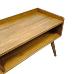 West Elm Mid-Century Modern Wooden Open Shelf Media Console