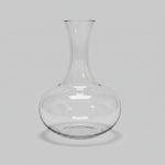 Minimalist Hand Blown Clear Glass Onion Shape Decanter Vase