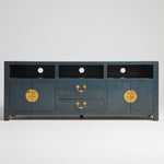 Midnight Azure Oriental Style Media Console