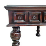 Elegant Mahogany Finished Side Table with Protective Glass Top
