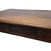 Rustic Solid Wood Table with Turned Legs