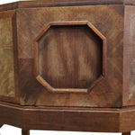 19th Century Marquetry Octagonal Cellarette on Stand