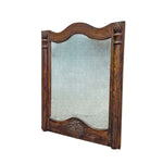 Stately Anglo-Indian Style Carved Solid Wood Vanity Wall Mirror