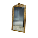 Gilded Louis Philippe Style Ornate Carved Full Length Mirror
