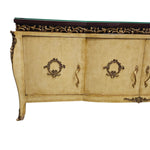 Ornate Baroque Style Gilded Cream Four Door Credenza Sideboard