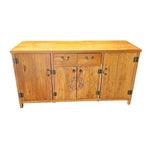 Vintage Chinese Ming-Style Carved Solid Wood Sideboard