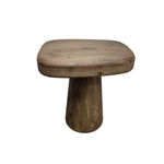 Rustic Mushroom Solid Wood Side Table