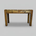 Lucky Furniture Rustic Reclaimed Wood Two-Drawer Console Table