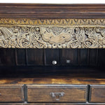 Rajasthani Ornate Hand Carved Solid Wood Credenza Sideboard