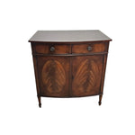 Vintage Style Elegant Bowfront Wooden Cabinet