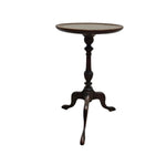 Elegant Antique 1930s Figured Walnut Pie Crust Wine Table