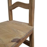 Rustic Wave-Back Artisan Dining Chair