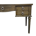 Home Center Classic Marble Top Lexington 5 Drawer Dressing Table