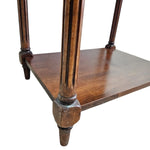 Vintage-Inspired Classic Wooden Side Table with Woven Drawer