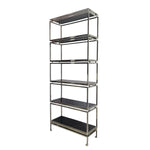 Design Atelier Architectural Silver Chrome Six-Tier Étagère Bookshelf