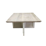 Marina Home Rustic Shutter Square Coffee Table
