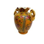 Oriental Satsuma Style Hand Painted Ceramic Urn Vase