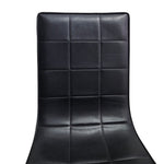 KARE Design Quilted Black Faux Leather Cantilever Chair