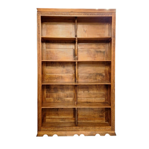 Hand-Carved Solid Wood Heritage Bookcase