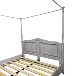 Marina Home Provincial Grey Four-Poster Canopy Bed