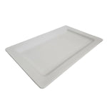 Minimalist Large White Ceramic Rectangular Serving Platter
