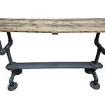 Reclaimed Industrial Pipeline Console Table