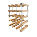 Habitat Vintage Industrial Timber and Metal Twelve Bottle Wine Rack