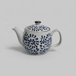 Vintage Oriental Blue and White Porcelain Karakusa Teapot