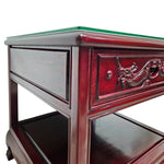 Chinese Dragon-Carved Rosewood Side Table