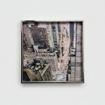 Metropolitan New York Cityscape Framed Metallic Edge Photographic Print