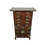 Joseon Style Brass-Mounted Elm Wood Multi-Drawer Storage Chest