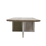 Marina Home Rustic Shutter Square Coffee Table