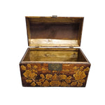 Heritage Chinese Hand Painted Solid Wood Miniature Storage Chest