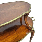 19th Century Italian Mahogany Two Tier Étagère Tea Table