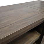 Crate & Barrel Wyatt Grey Mango Wood Media Console