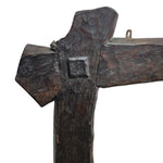 Artisan Hand-Carved Dark Statement Mirror