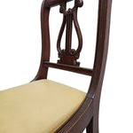 Vintage 20th Century Mahogany Harp Back Dining Chair
