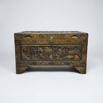 Stately Chinese Hand Carved Camphor Wood Storage Trunk