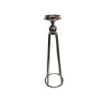 Home Center Retro Silver Metal Pillar Candle Holder Stand