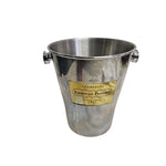 Laurent-Perrier French Stainless Steel Champagne Cooler with Leather Handle