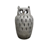 Hand-Textured Ceramic Owl Sculpture Pot