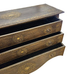 THE One Indian Baroque Brass Work Chest of Drawers Dresser