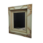 Bespoke Baroque Style Sage Green and Gilded Wall Mirror