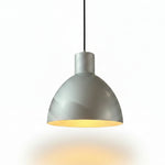 BoConcept Mid-Century Style Matte Grey Aluminum Pendant Hanging Lamp